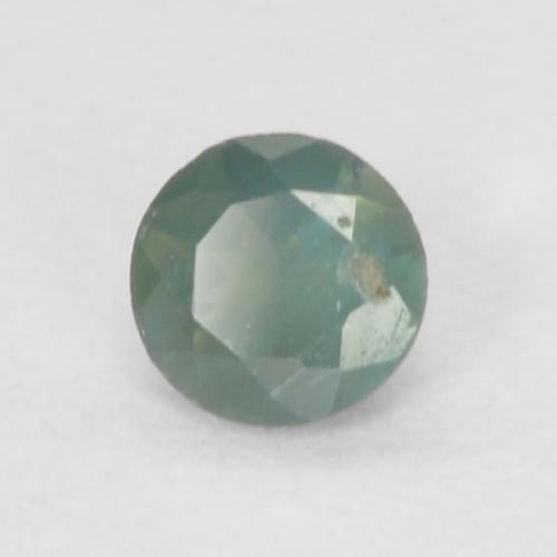 Alexandrite vert naturelle coupe roude, 0,09 ct, VVS-VS