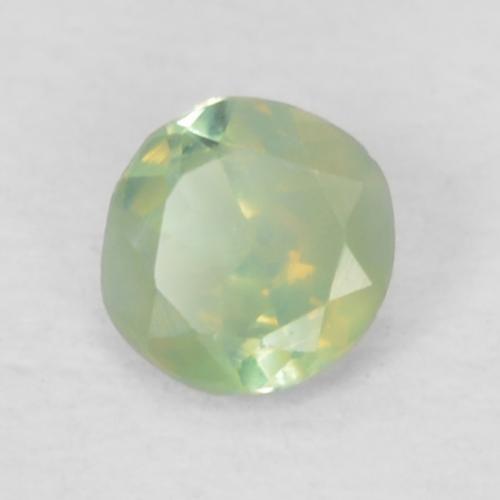 Alexandrite vert naturelle coupe roude, 0,07 ct, VS