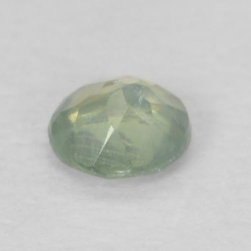 Alexandrite vert naturelle coupe roude, 0,08 ct, VS
