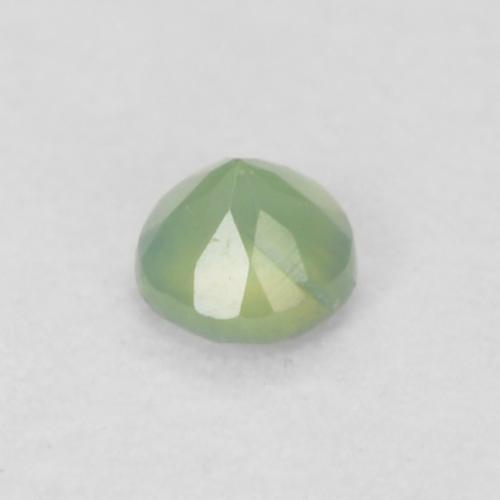 Alexandrite vert naturelle coupe roude, 0,06 ct, VVS