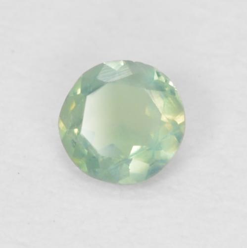 Alexandrite vert naturelle coupe roude, 0,06 ct, VVS-VS