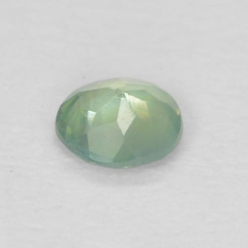 Alexandrite vert naturelle coupe roude, 0,06 ct, VVS-VS