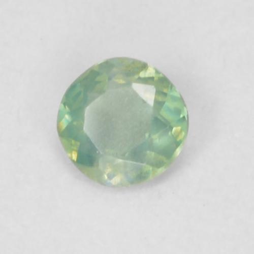 Alexandrite vert naturelle coupe roude, 0,06 ct, VVS-VS