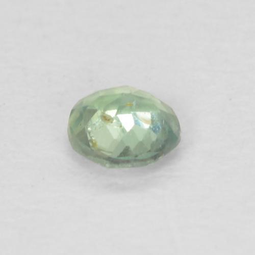 Alexandrite vert naturelle coupe roude, 0,09 ct, VVS-VS