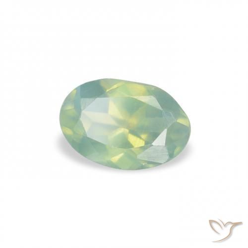 Alexandrite Vert clair naturelle ovale, 0.09 ct, VS