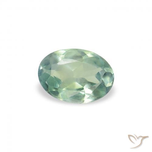 Alexandrite Vert menthe léger naturelle ovale, 0.07 ct, VVS-VS
