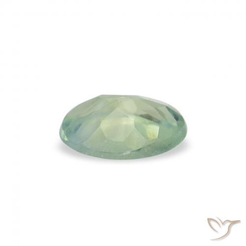 Alexandrite Vert menthe léger naturelle ovale, 0.07 ct, VVS-VS