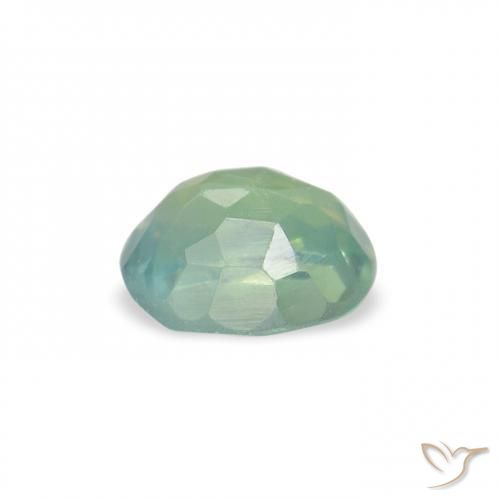 Alexandrite Menthe verte naturelle ovale, 0.11 ct, VVS-VS