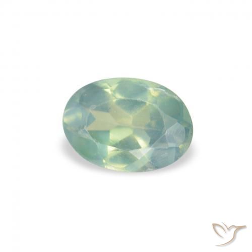Alexandrite Vert clair naturelle ovale, 0.07 ct, VVS-VS
