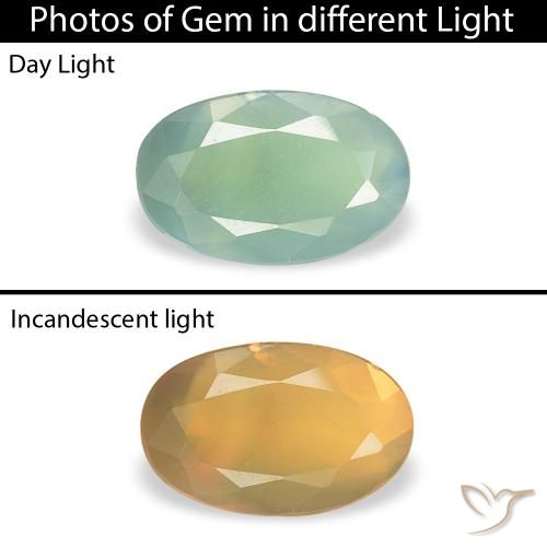 0.34ct Naturel Vert menthe léger Alexandrite, ovale, VS-SI