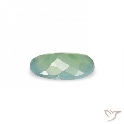 Alexandrite Vert menthe léger naturelle ovale, 0.34 ct, VS-SI