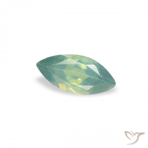 Alexandrite Vert moyen naturelle Marquise, 0.16 ct, VVS-VS