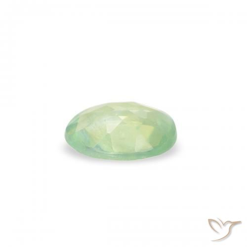 Alexandrite Vert jaune léger naturelle ovale, 0.18 ct, VVS-VS