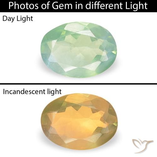 0.12ct Naturel Vert clair Alexandrite, ovale, VVS-VS