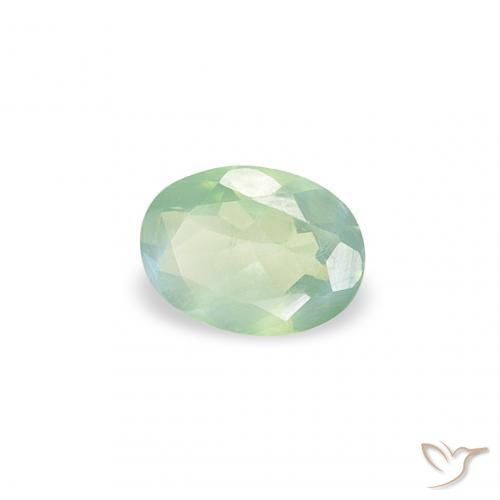Alexandrite Vert clair naturelle ovale, 0.12 ct, VVS-VS