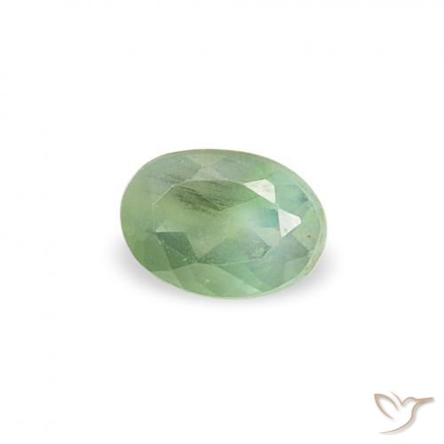 Alexandrite Vert sauge naturelle ovale, 0.12 ct, VVS-VS