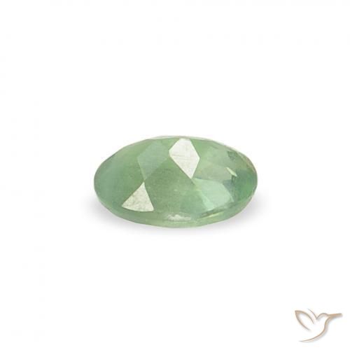 Alexandrite Vert sauge naturelle ovale, 0.12 ct, VVS-VS