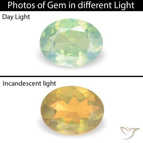 0.10ct Naturel Vert poire léger Alexandrite, ovale, VVS-VS