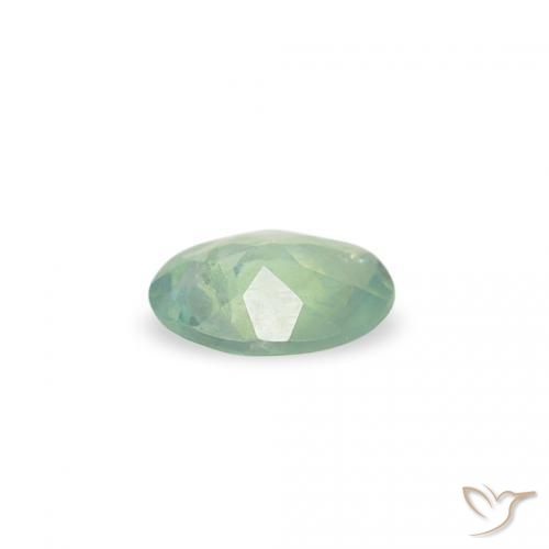 Alexandrite Vert jaune très clair naturelle ovale, 0.07 ct, VS-SI