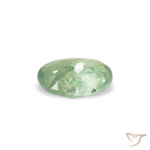 Alexandrite Vert très clair naturelle ovale, 0.49 ct, SI