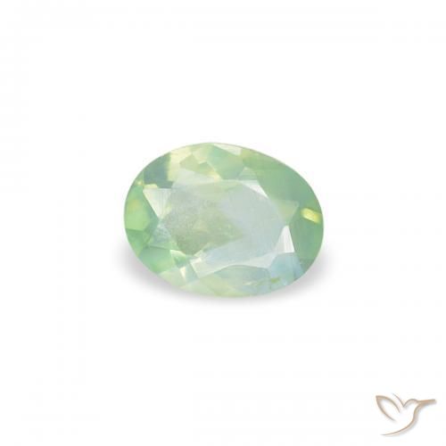 Alexandrite Vert très clair naturelle ovale, 0.16 ct, VS
