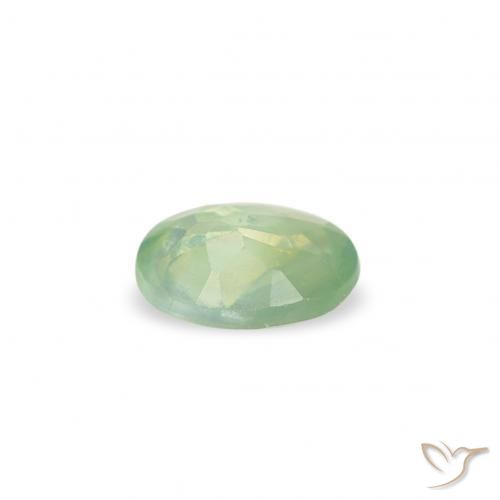 Alexandrite Vert très clair naturelle ovale, 0.16 ct, VS