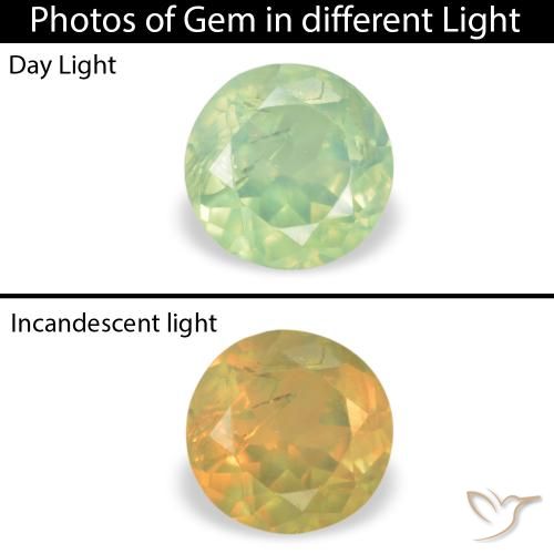 0.28ct Naturel Vert poire pâle Alexandrite, Tour, VS-SI