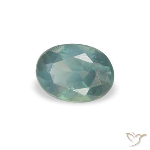 Alexandrite Vert moyen naturelle ovale, 0.21 ct, VS