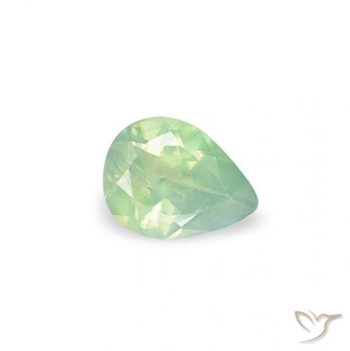 Alexandrite Vert clair naturelle En forme de poire, 0.09 ct, VS