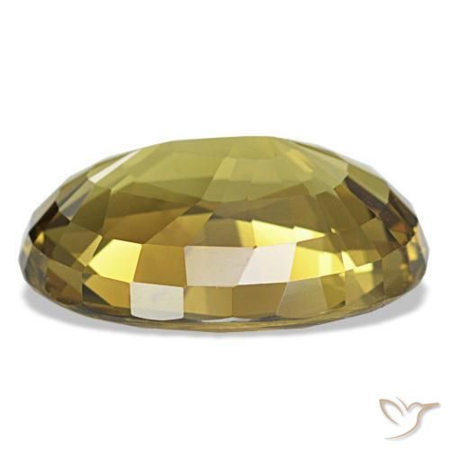 Alexandrite jaune naturelle coupe ovale, 6,83 ct, VVS