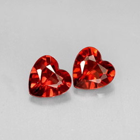 Achetez naturel ct Rouge-orange Grenat Almandin gems, Forme de coeur, En provenance Madagascar chez GemSelect. En stock, livraison internationale!