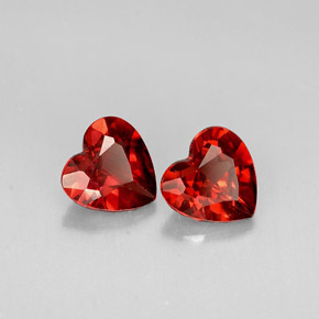 Achetez naturel ct Rouge-orange Grenat Almandin gems, Forme de coeur, En provenance Madagascar chez GemSelect. En stock, livraison internationale!