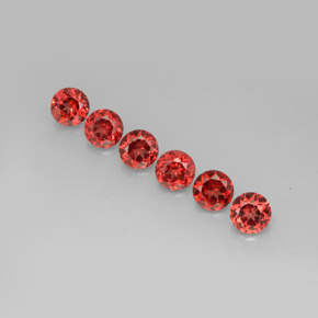 Achetez naturel ct Rouge-orange Grenat Almandin gems, Coupe roude, En provenance Madagascar chez GemSelect. En stock, livraison internationale!