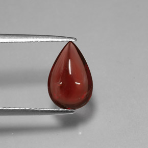 Grenat almandin rouge-orange naturelle transparent, 2,06 ct, transparent / translucide