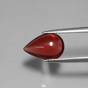 Grenat almandin rouge-orange naturelle transparent, 2,06 ct, transparent / translucide