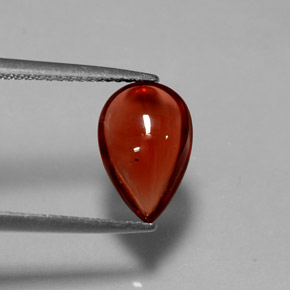 Grenat Almandin Rouge-orange naturelle Transparent, 2.34 ct, Transparent / Translucide