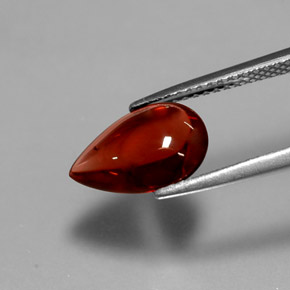 Grenat Almandin Rouge-orange naturelle Transparent, 2.34 ct, Transparent / Translucide
