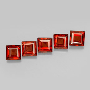 Achetez naturel ct rouge grenat almandin gems, carré, en provenance madagascar chez gemselect. en stock, livraison internationale!