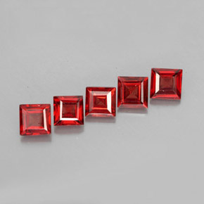 Achetez naturel ct rouge grenat almandin gems, carré, en provenance madagascar chez gemselect. en stock, livraison internationale!