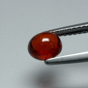 Grenat almandin rouge naturelle coupe ovale, 1,06 ct, translucide