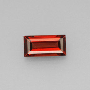 Grenat almandin rouge naturelle baguette, 0,96 ct, VVS-VS