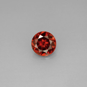 Grenat almandin rouge naturelle coupe roude, 0,98 ct, VS