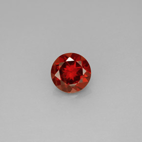 Grenat almandin rouge naturelle coupe roude, 0,96 ct, VS