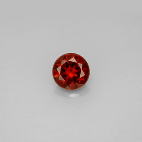 Grenat Almandin Rouge naturelle Coupe roude, 1.08 ct, VS