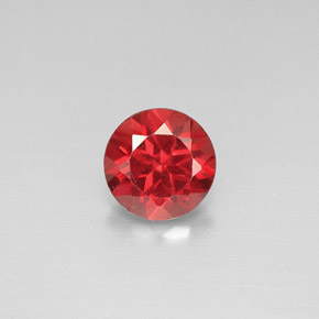 Grenat Almandin Rouge naturelle Coupe roude, 1.03 ct, VS