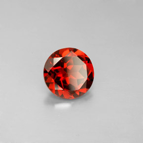 Grenat Almandin Rouge naturelle Coupe roude, 1.36 ct, VS