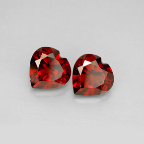 Achetez naturel ct rouge grenat almandin gems, forme de coeur, en provenance madagascar chez gemselect. en stock, livraison internationale!