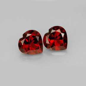 Achetez naturel ct rouge grenat almandin gems, forme de coeur, en provenance madagascar chez gemselect. en stock, livraison internationale!