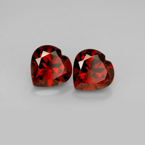 Achetez naturel ct rouge grenat almandin gems, forme de coeur, en provenance madagascar chez gemselect. en stock, livraison internationale!