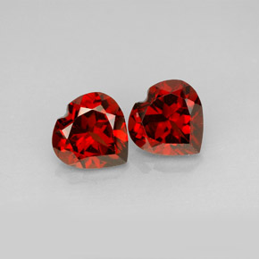 Achetez naturel ct rouge grenat almandin gems, forme de coeur, en provenance madagascar chez gemselect. en stock, livraison internationale!